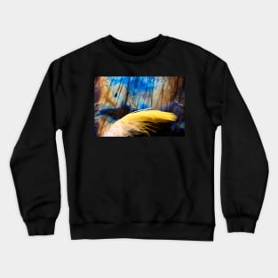 Feather yellow macro Crewneck Sweatshirt